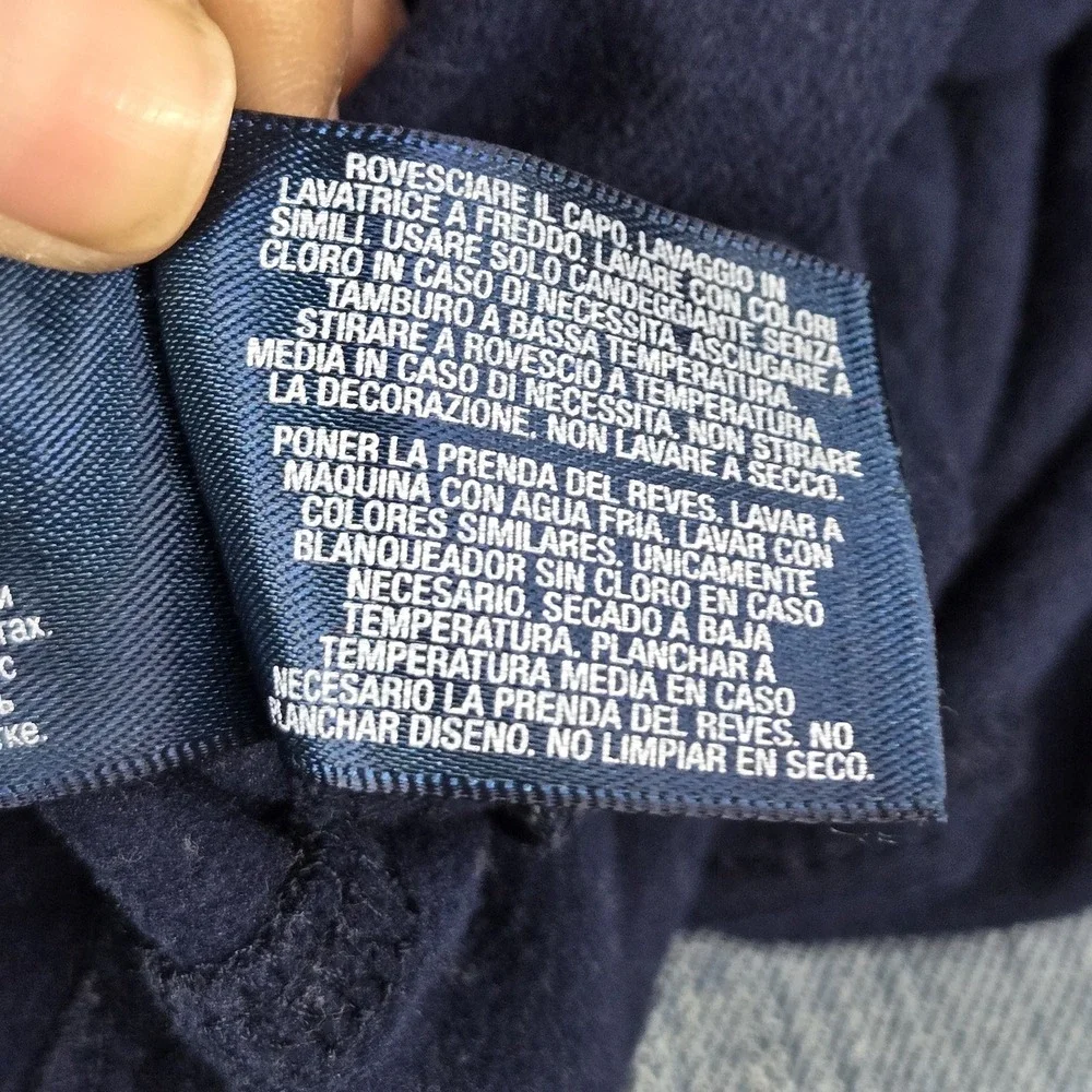Polo Ralph Lauren Men Activewear Pants L Navy Embroidered Track Fleece